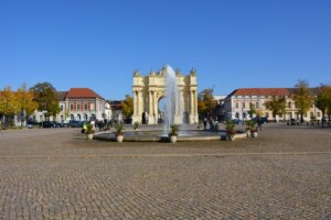 brandenburg gate, potsdam, luisenplatz